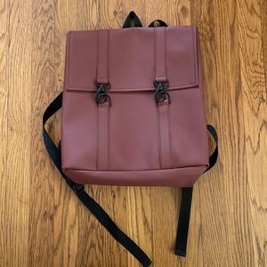 RAINS MSN backpack- brown with black straps- unisex